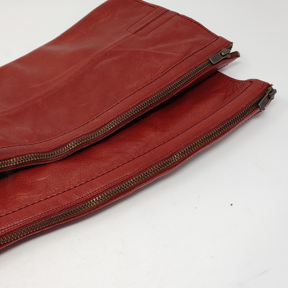 Frye Red Heeled Boots - Picture 6 of 7